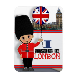I Travelled to London Souvenir Magnet