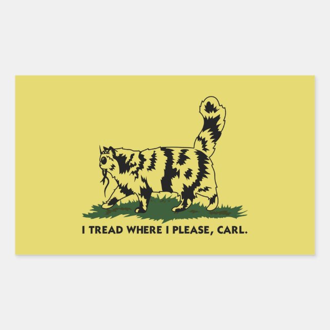 I Tread Where I Please | Dungeon Crawler Carl Rectangular Sticker (Front)