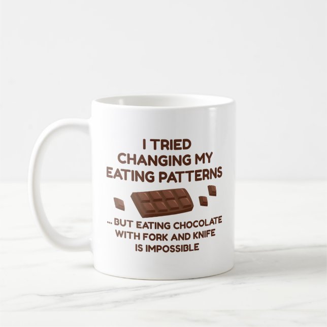 I Tried Changing My Eating Patterns Coffee Mug (Left)