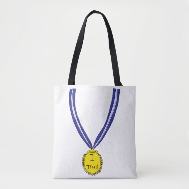 I Tried Medal Tote Bag (Front)