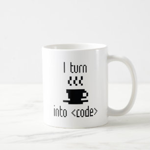 I Turn Coffee Into Code Mug