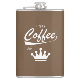 I Turn Coffee Into KOMs Hip Flask