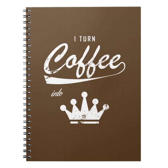 I Turn Coffee Into KOMs Notebook (Front)