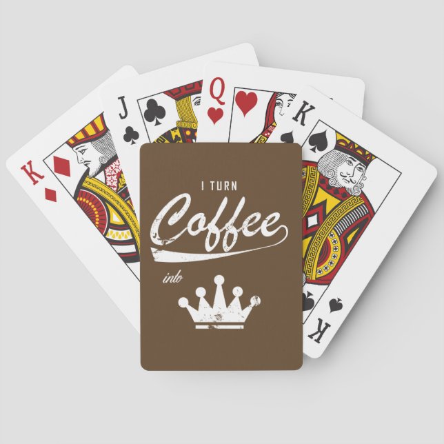 I Turn Coffee Into KOMs Playing Cards (Back)