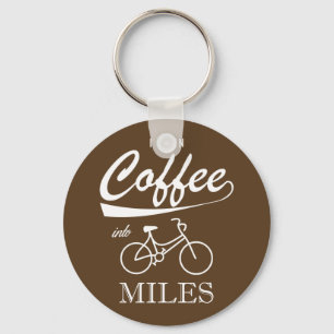 I Turn Coffee Into Miles Key Ring