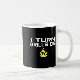 I turn grills on funny bbq grilling  coffee mug