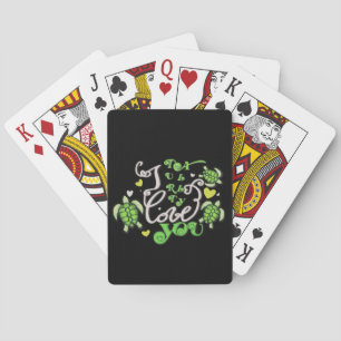 I turtally love you - Valentines Day Playing Cards