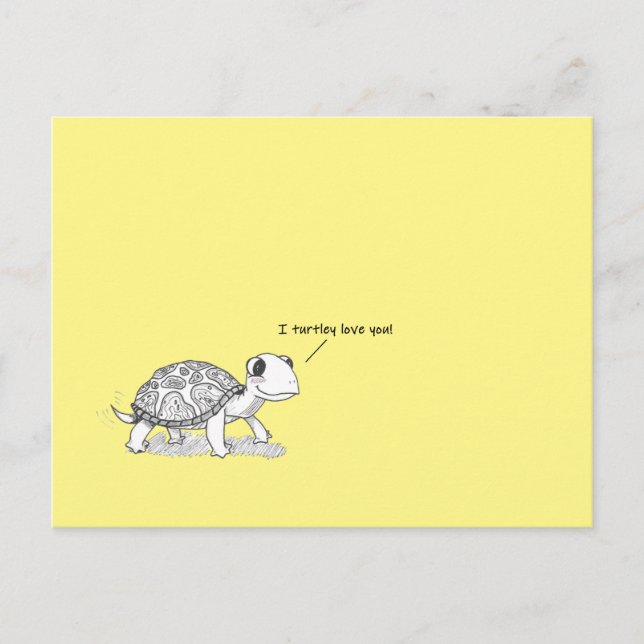 I Turtley Love You! Postcard (Front)