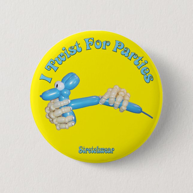 I Twist for Parties Button Balloon Hands and Dog (Front)
