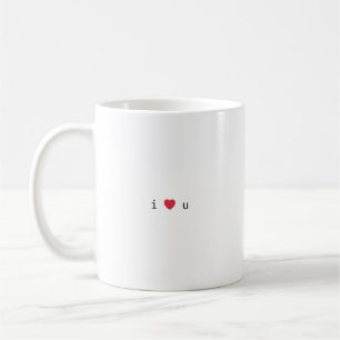i ❤️ u mug