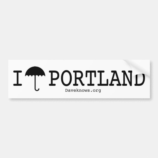 I Umbrella Portland Bumper Sticker (Front)