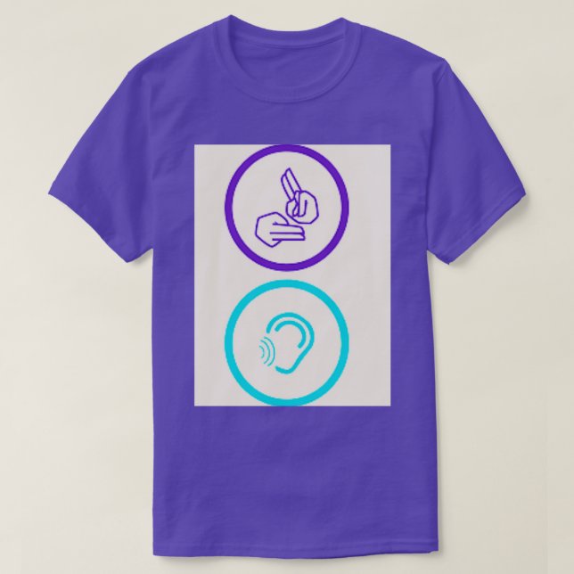 I UNDERSTAND for deaf and fingerspelling with lipr T-Shirt (Design Front)