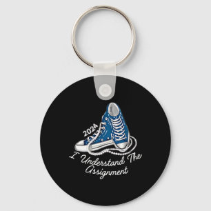 I Understand The Asignment Sneakers And Pearls Kam Key Ring
