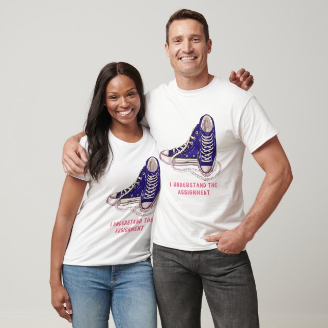 I Understand the Assignment Blue Sneakers Art (Unisex)