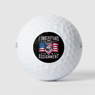 I Understand The Assignment Cat Childless Cat Lady Golf Balls