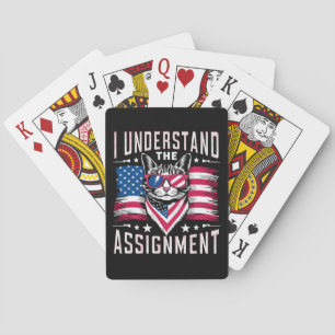 I Understand The Assignment Cat Childless Cat Lady Playing Cards