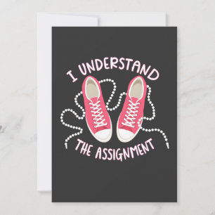 I Understand the Assignment Chucks and Pearls Invitation