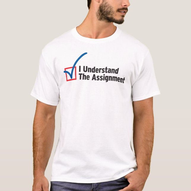 I Understand The Assignment t-shirt (Front)
