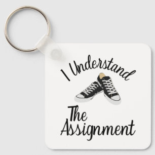 I Understand The Assignment Vote Blue rally Gift Key Ring
