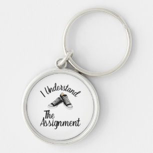 I Understand The Assignment Vote Blue rally Gift Key Ring