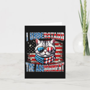 I Understand The Ignment Cat Lady Kamala Harris Wh Card