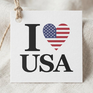 "I ❤️ USA" FAVOUR TAGS
