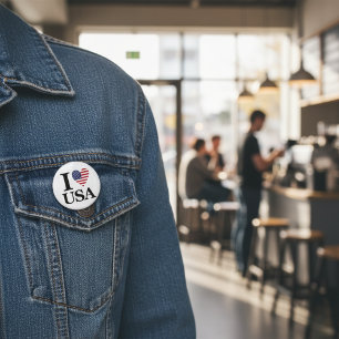  "I ❤️ USA" Statement Button