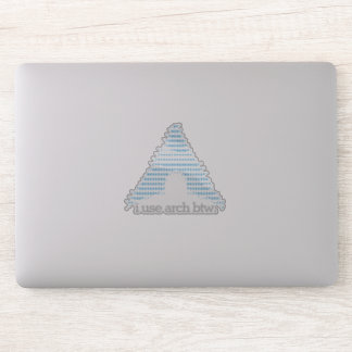 "i use arch btw." 4-inch Transparent Cut-Out