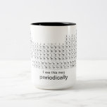 I use this mug periodically science periodic table<br><div class="desc">This is a great gift for a coworker,  friend or anyone with a sense of humour. Text and font can be changed to your preference. If you need any assistance customising your product,  please contact me through my store and I will be happy to help.</div>