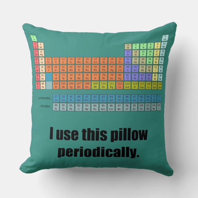 I Use This Pillow Periodically Throw Pillow (Front)