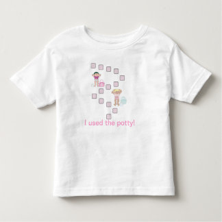 "I used the potty!" Sticker Reward Shirt (girls)