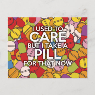 I USED TO CARE POSTCARD