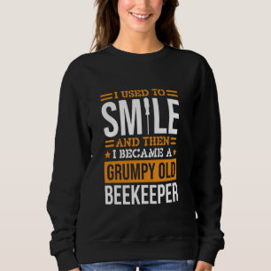 I Used To Smile Beekeeper Design for Bee Lover Bee Sweatshirt