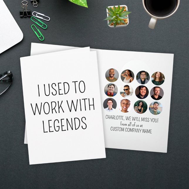 I Used To Work With Legends 12 Coworker Photo Card (I Used To Work With Legends 12 Coworker Photo Card
)