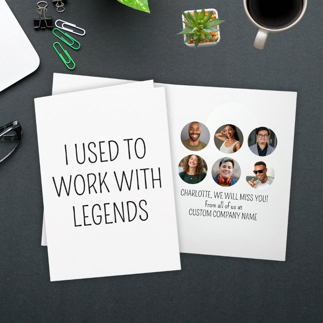 I Used To Work With Legends 6 Coworker Photo Card (I Used To Work With Legends 6 Coworker Photo Card
)