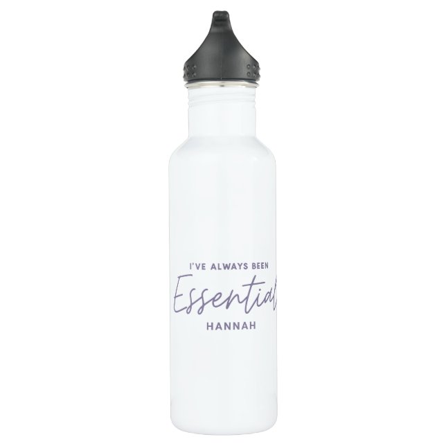 I’ve always been essential modern fun typography 710 ml water bottle (Right)