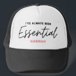 I’ve always been essential modern fun typography trucker hat<br><div class="desc">I’ve always been essential modern fun typography design. Stay home save lives, social distancing or essential key worker. Modern graphic typography design. Get your message over in a bright, fun, positive way with this colourful gift. Ideal for nurses, doctors, pharmacists, shop workers or any other key workers in your life...</div>