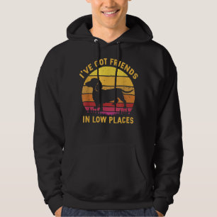 I_ve Got Friends In Low Places Funny Dachshund App Hoodie