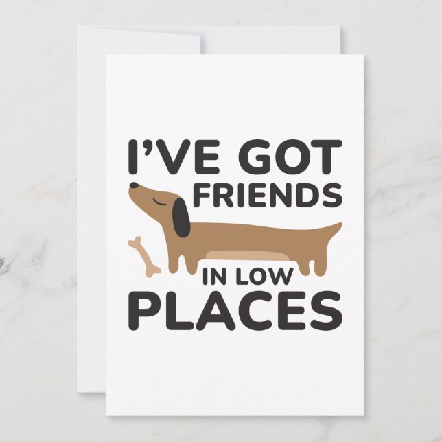 I’ve Got Friends In Low Places Thank You Card (Front)