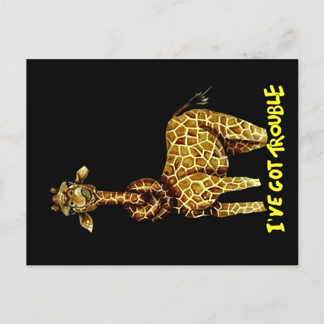 I’ve got trouble postcard (Front)