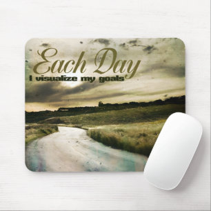 "I visualise my goals" Motivation Affirmation Mouse Pad