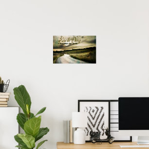 "I visualise my goals" Motivation Affirmation Poster