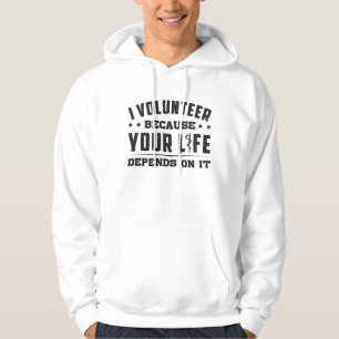 I Volunteer Paramedic Ambulance EMS Nurse Funny Hoodie