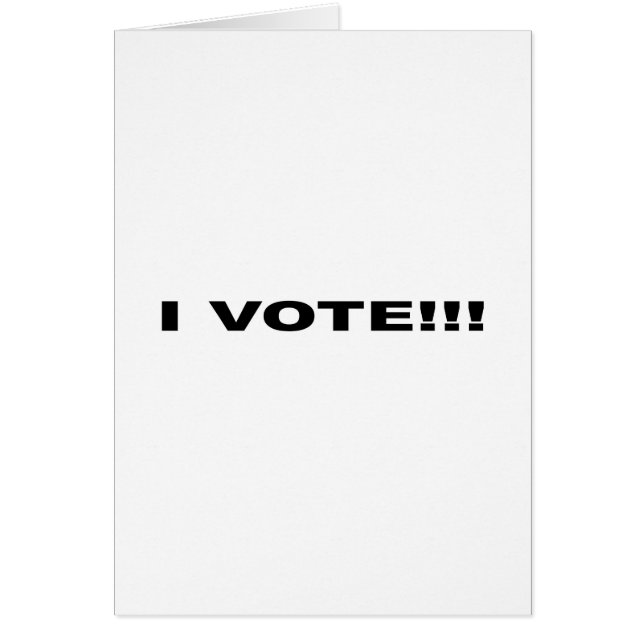 I VOTE!!! (Front)