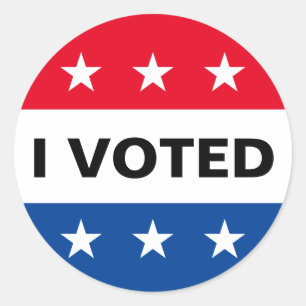 I Voted 2024 Elections Classic Round Sticker