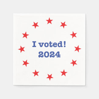 I voted! 2024 napkin