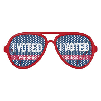I Voted 2024- Patriotic American Election  Aviator Sunglasses