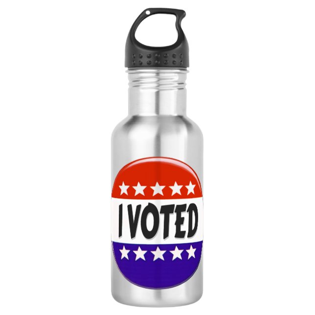I Voted 532 Ml Water Bottle (Front)