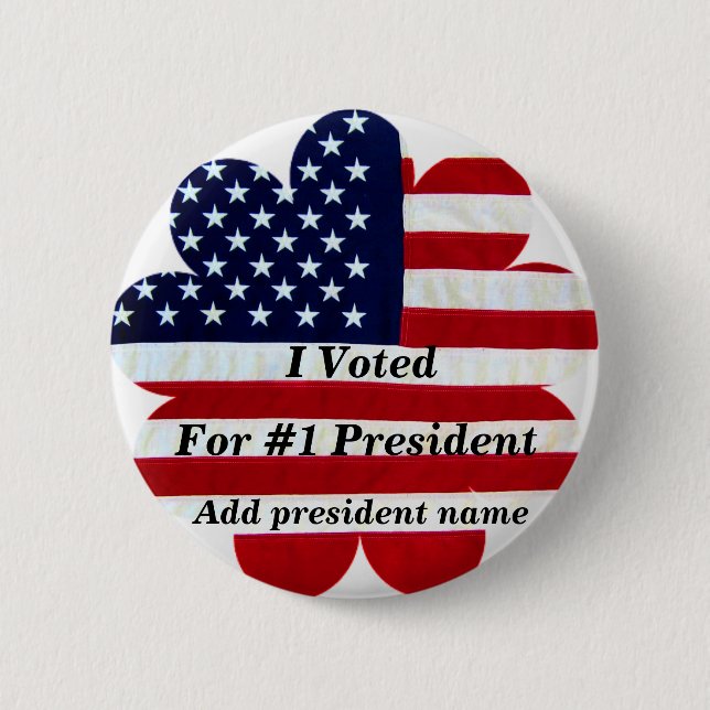 I Voted_ 6 Cm Round Badge (Front)
