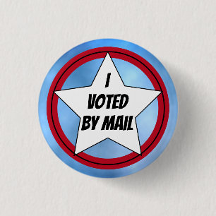 I Voted by Mail 3 Cm Round Badge